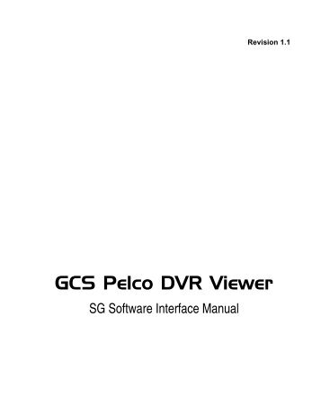 GCS Pelco DVR Interface - Galaxy Control Systems