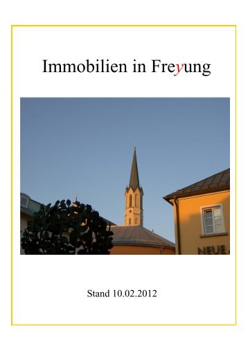 Immobilien in Freyung - Stadt Freyung