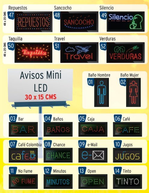 Avisos Leds