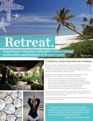 Extend your Volunteer Adventure with a retreat ... - Free The Children