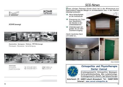 Schottenecho Ausgabe Februar-März 2012. - SC 1930 Gresaubach