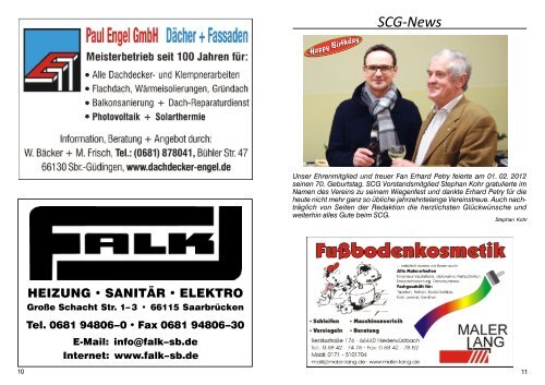 Schottenecho Ausgabe Februar-März 2012. - SC 1930 Gresaubach