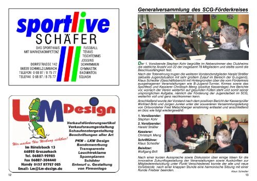 Schottenecho Ausgabe Februar-März 2012. - SC 1930 Gresaubach