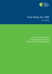 Code of Practice No 9 - Food Law
