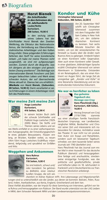 030 - 313 99 36, e-mail: prinz-eisenherz@t-online.de - Gaybooks