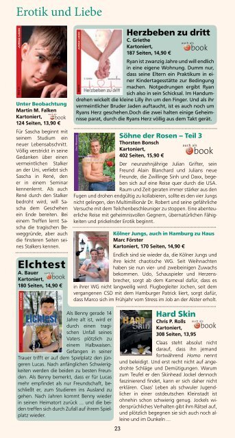 030 - 313 99 36, e-mail: prinz-eisenherz@t-online.de - Gaybooks