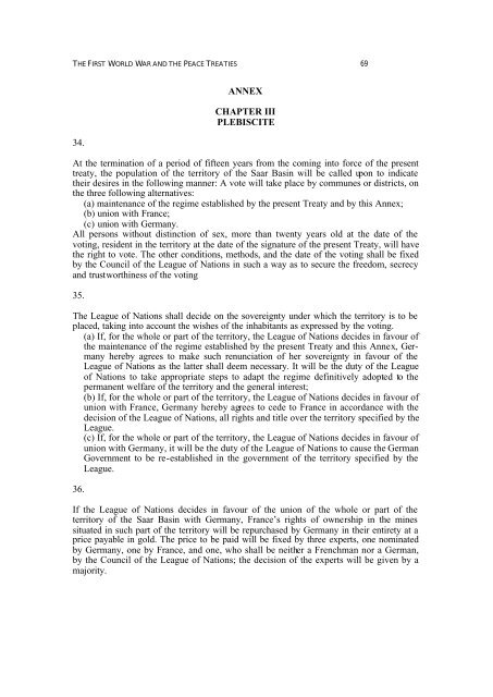 Peace Treaty of Versailles - Fransamaltingvongeusau.com