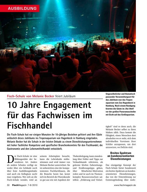10 Jahre Engagement für das Fachwissen im ... - Fischmagazin.de