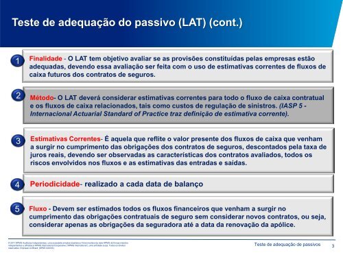 Teste de adequação do passivo