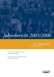 Jahresbericht 2005/2006 - Fulbright-Kommission