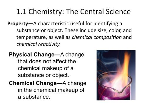 1.1 Chemistry: The Central Science