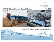 SEVEN - Noble Financial Capital Markets Adrian Goldfarb, Chief ...