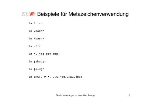 keine Angst vor dem Unix Prompt