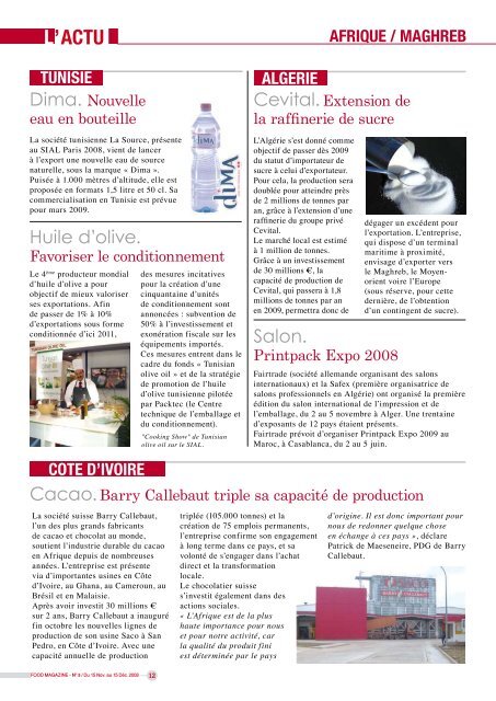 Produits festifs C'est parti ! - FOOD MAGAZINE