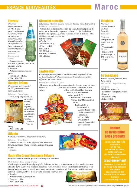 Produits festifs C'est parti ! - FOOD MAGAZINE