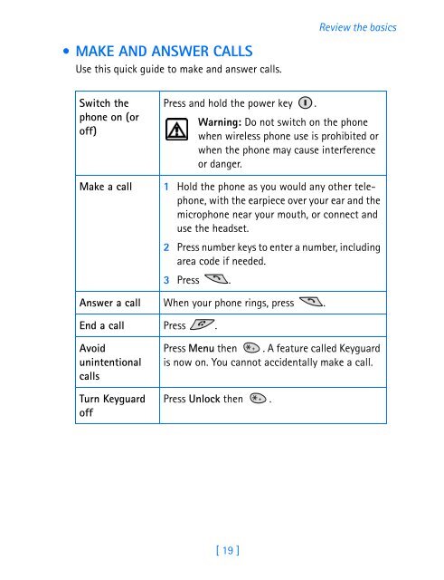 Nokia 3360 User's Guide