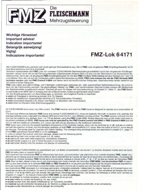 FLEISCHMANN HO CATALOGUE Nouveautes 1996 96 Train Electrique EUR 6,00 - FR
