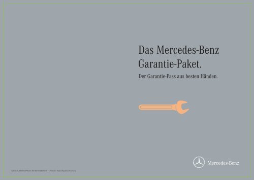 Garantie Pass Mb 100 Mercedes Benz Niederlassung Frankfurt