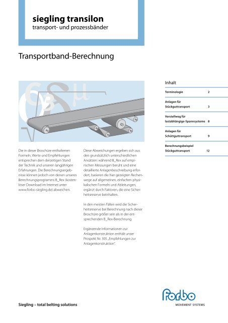 PDF | DE | 448 KB - Forbo Siegling