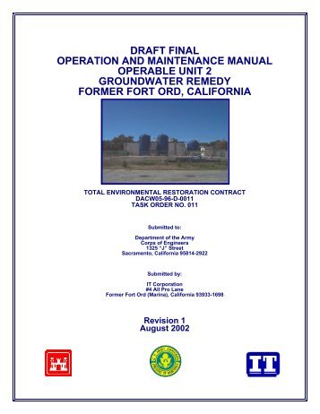 draft final operation and maintenance manual operable unit 2 ...