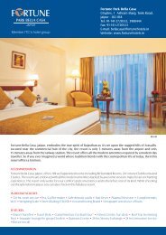 Fact Sheet Bella Casa-Jaipur.cdr - Fortune Park Hotels