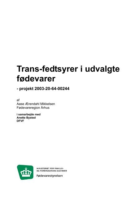 Download publikationen som PDF - Fødevarestyrelsen