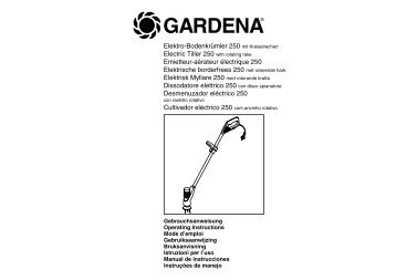 OM, Gardena, Elektro-Bodenkrümler 250 mit Kreiselrechen, Art ...