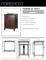 ASHBURN 24” VANITY - Foremost