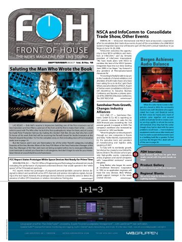 Download a PDF - FOH Online