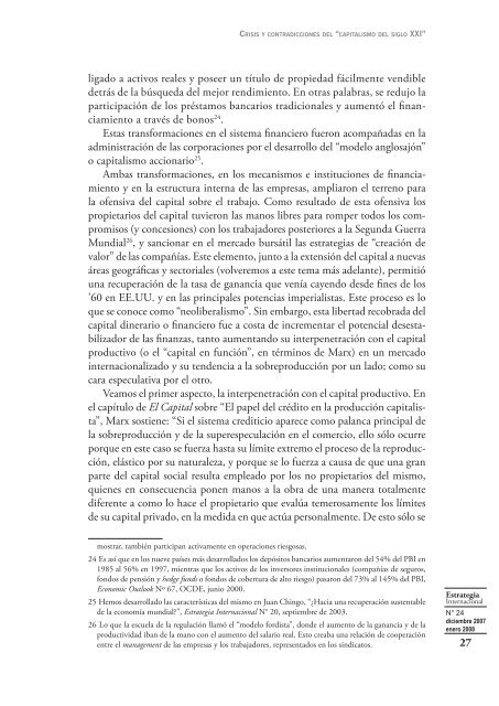 Crisis y contradicciones del ?capitalismo del siglo XXI? - LOR-CI