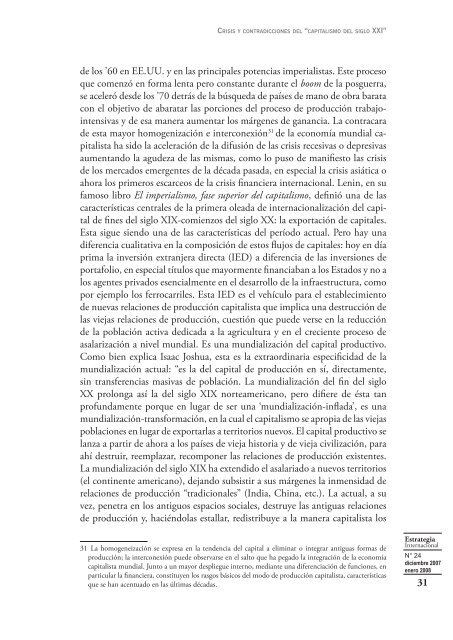 Crisis y contradicciones del ?capitalismo del siglo XXI? - LOR-CI