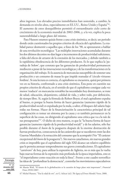 Crisis y contradicciones del ?capitalismo del siglo XXI? - LOR-CI