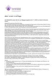 2007 alleine zu zweit in der Gruppe - Fibromyalgie Selbsthilfe Aargau