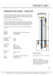 Tekniske specifikationer - Frostline