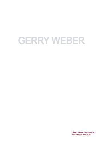 GERRY WEBER International AG Annual ... - Investor-Relations