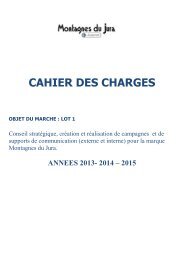 cahier des charges - Comité régional du tourisme de Franche-Comté