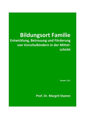 Bildungsort Familie - Université de Fribourg