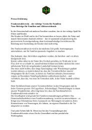 Presseerklärung zur Familienmitgliedschaft - PDF