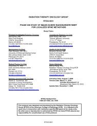 RADIATION THERAPY ONCOLOGY GROUP RTOG 0631 PHASE II ...