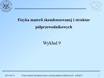 Wykład 9