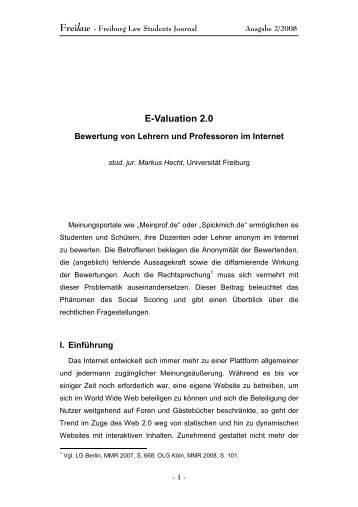 8_Hecht_E-Valuation_.. - Freilaw – Freiburg Law Students Journal