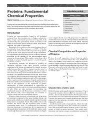 Proteins: Fundamental Chemical Properties