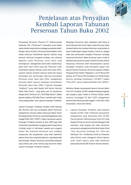 F/A Telkom Editorial Ina