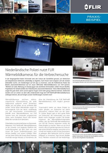 Niederländische Polizei nutzt FLIR Wärmebildkameras - Flir Systems