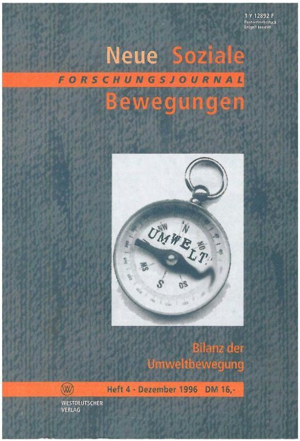 Vollversion (6.59 MB) - Forschungsjournal Soziale Bewegungen