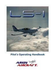 Pilot's Operating Handbook - Lightning Light Sport Aircraft