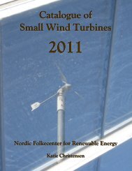 Catalogue of Small Wind Turbines - 2011 - Nordic Folkecenter for ...