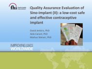 Quality Assurance Evaluation of Sino-implant (II): a low-cost safe ...