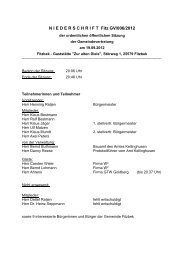 Protokoll Gemeindevertretung 19.09.2012 - Fitzbek