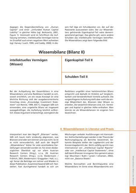 Wissensbilanz: Bilanz des Wissens? Die Wissensbilanz für ...